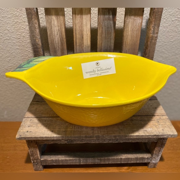 Lemon Serving Bowl, Melamine Lemon Shaped Serving Bowl, Lemon Bowl, Lemon Decor - Picture 11 of 13